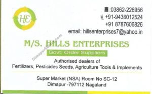 M.S. Hills Enterprises Business Card