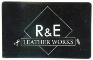 R & E Leather Works Card