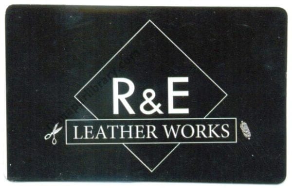 R & E Leather Works Card