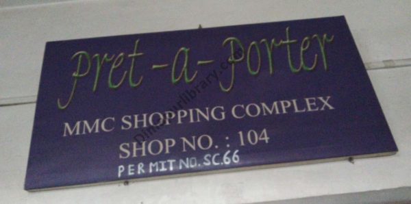 Pret-A-Porter signboard