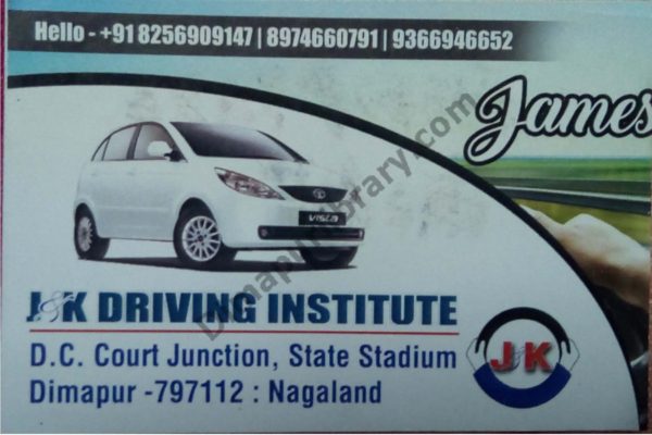 J&K Driving Institute Card