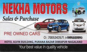 Nekha Motors Sales & Purchase pre owned cars dimapur Nagaland