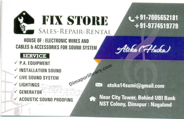 Fix Store Dimapur sound system on hire rental sound system sale in dimapur