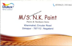 MS N.K. Paint shop store Dimapur Nagaland