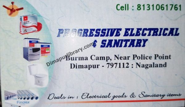 Progressive Electrical & Sanitary shop Burma Camp Dimapur Electrical Store Stanitory store dimapur Nagaland (1)