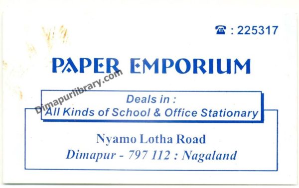 Paper Emporium Dimpur Nagaland Dealer of school & office Stationary