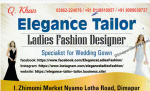 Elegance Tailor Ladies Fashion Designer Specialist for wedding gown dimapur nagaland