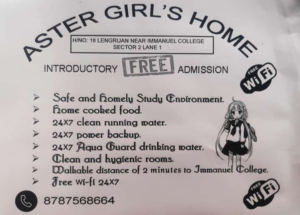 Aster Girl’s Home Lengrijan Dimapur Girls Hostel Lengrijan Dimapur Hostel for college School girls ladies