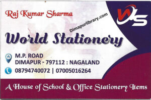 World Stationary Dimapur Nagaland Stationary shop in dimapur stationery supplier
