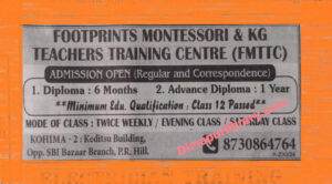 Footprints Montessori & KG Teachers Training Centre (FMTTC) Kohima